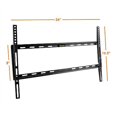 MegaMounts Fixed Wall Mount with Bubble Level for 32-70 Inch LCD, LED, and Plasma Screens
