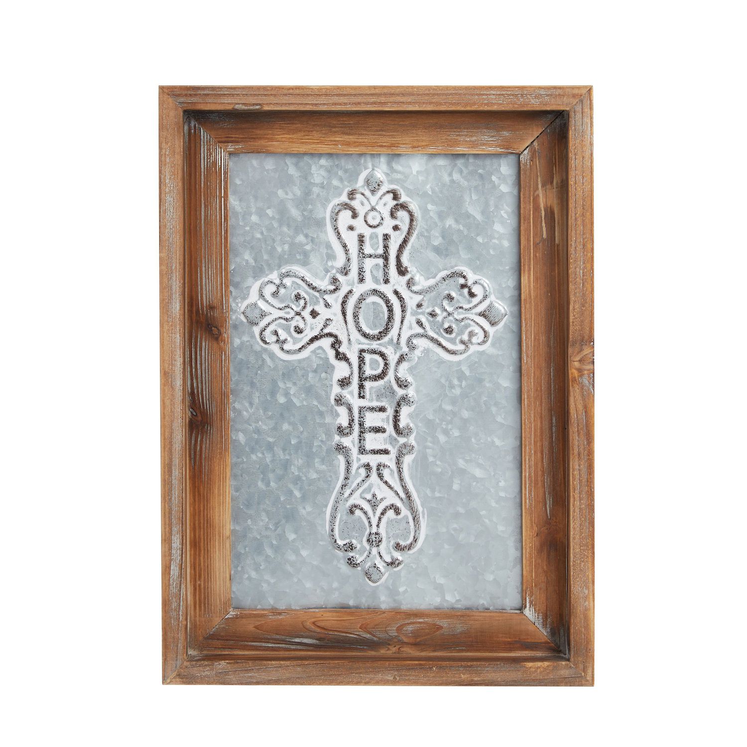 BarnwoodUSA Decorative Cross, Rustic Christian Home Decor, Recycled Wood  (Weathered Gray)