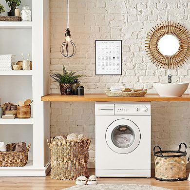 Juvale Laundry Room Symbols Sign, Wall Decor (11.8 x 15.7 Inches)