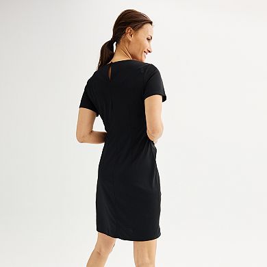 Women's Nine West Jersey Twisted Sheath Dress