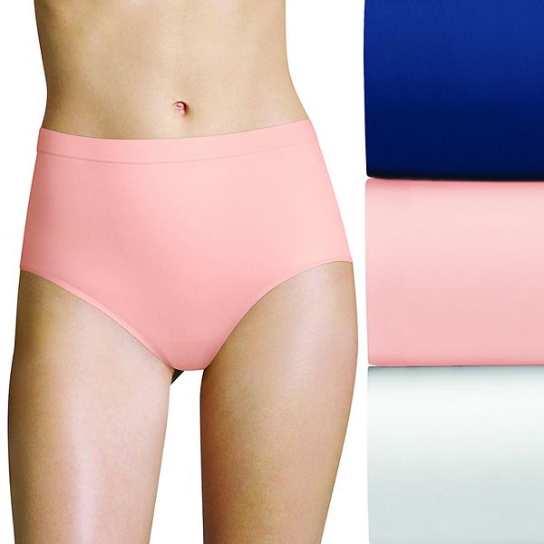Women's Bali® Easylite™ 3pack Seamless Brief Panty Set DFESB3 Size 7