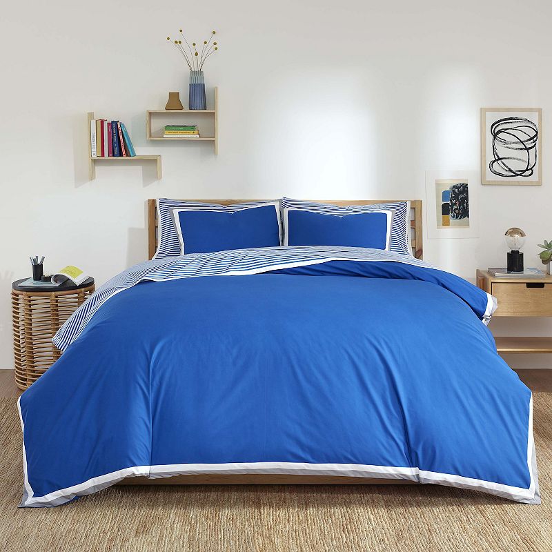 Martex Clean SILVERbac Antimicrobial Comforter Set, Blue, Full/Queen