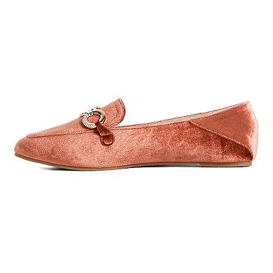 London Rag Women's Metal Detail Loafers