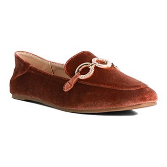 London Rag Women's Metal Detail Loafers