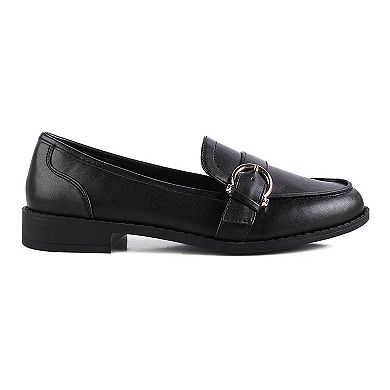 London Rag Sheboss Women's Buckle Detail Loafers