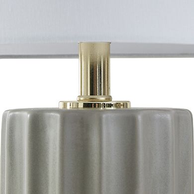 INK+IVY Glendale Ribbed Lamp Table Decor