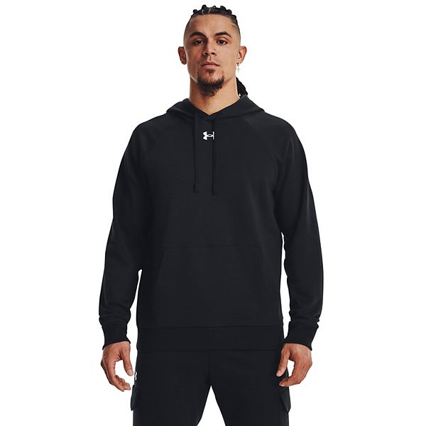 Men's Under Armour Solid Rival Fleece Hoodie - Black (XL)