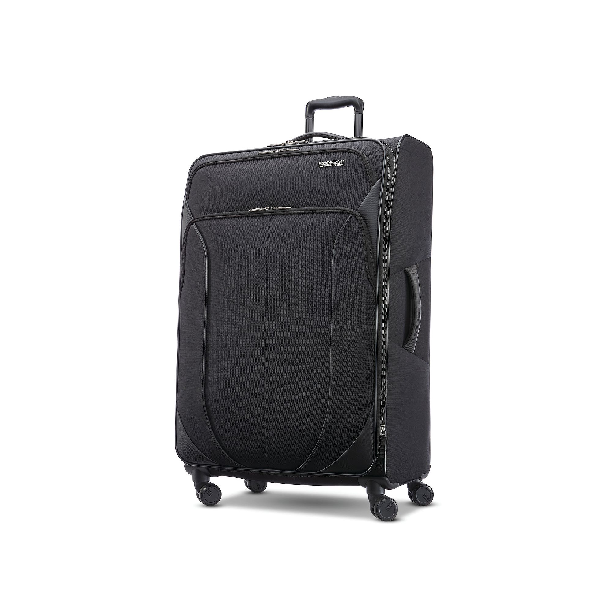 American Tourister 4 Kix 2.0 Softside Spinner Luggage, Black
