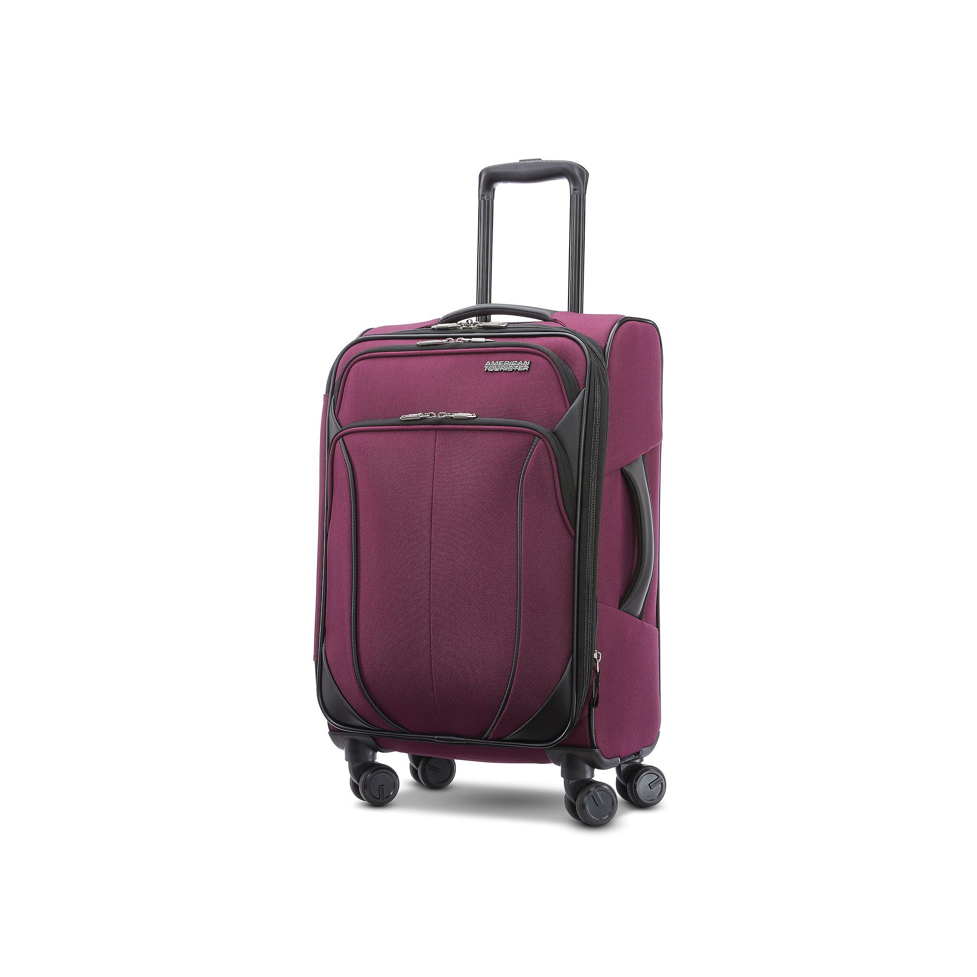 American Tourister 4 Kix 2.0 Softside Spinner Luggage, Purple Orchid