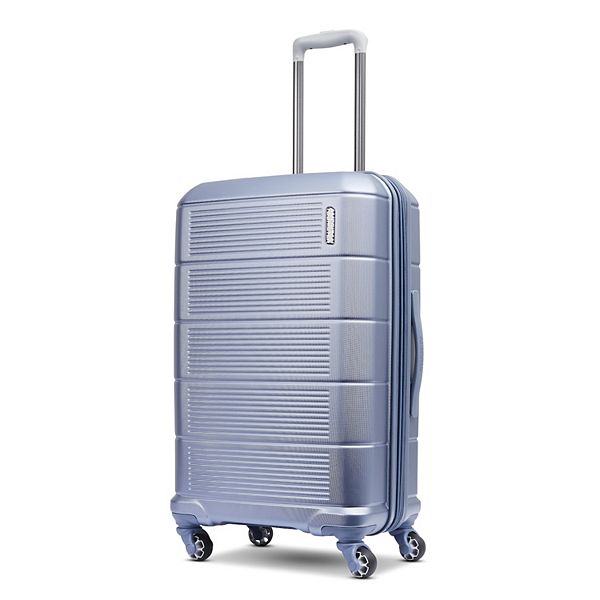 American Tourister Stratum 2.0 Hardside Large Checked Spinner Suitcase - Slate Blue