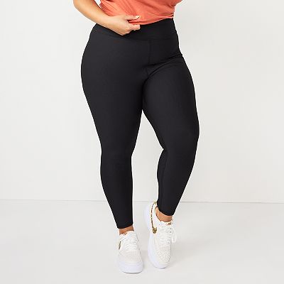 Juniors Plus Size SO Ribbed 7 8 Leggings