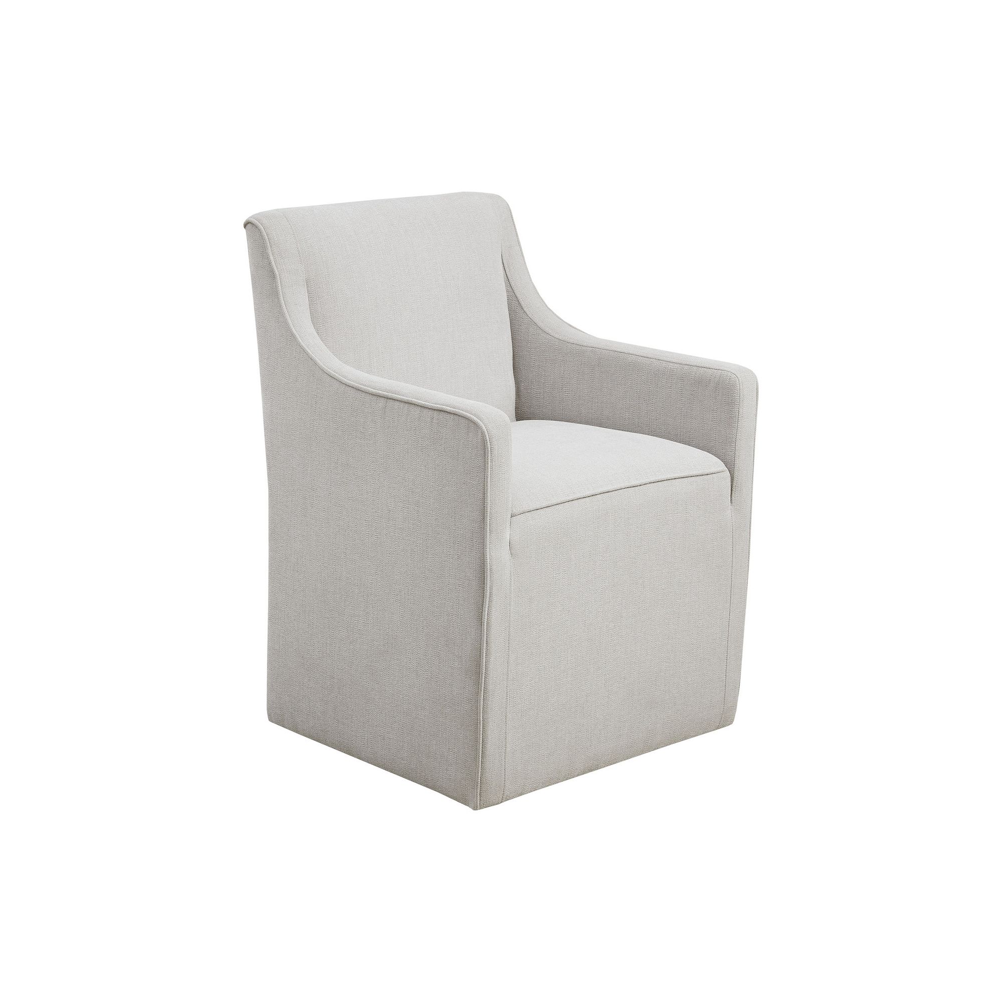 Madison Park Elaine Dining Arm Chair, Gray