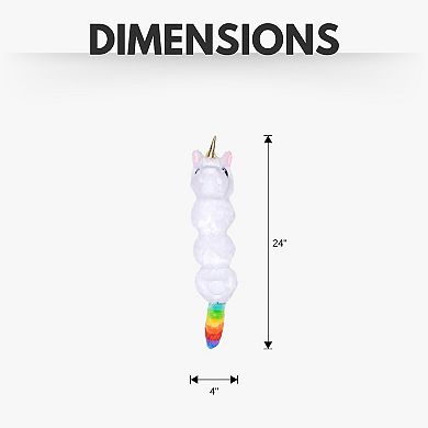 Colorful Unicorn Squeaker Dog Chew Toy Magical Creature Plush Dog Toy