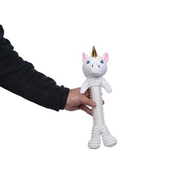 Country Living Skinny Slim Unicorn Corduroy Squeaker Dog Chew Toy Plush Dog Toy