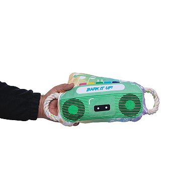 Retro Boombox Squeaker Dog Chew Toy