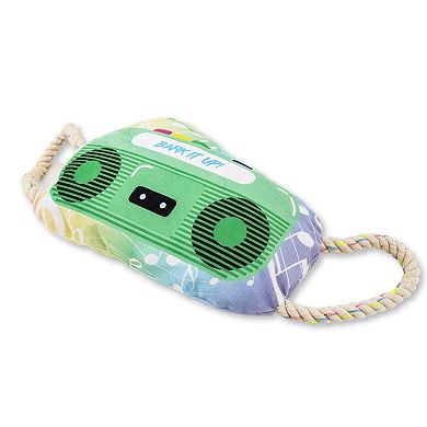 Retro Boombox Squeaker Dog Chew Toy
