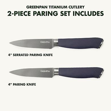 GreenPan Titanium 2-pc. Paring Knife Set