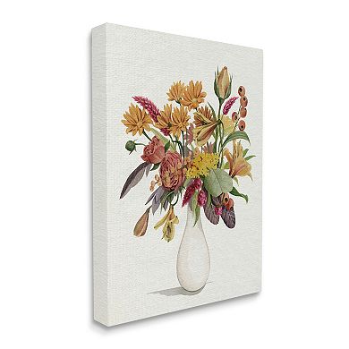 Stupell Home Decor Autumn Flower Bouquet Canvas Wall Art