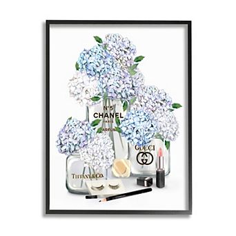 Stupell Home Decor Glam Hydrangea Fashion Framed Wall Art