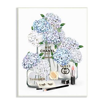 Stupell Home Decor Glam Hydrangea Fashion Plaque Wall Art