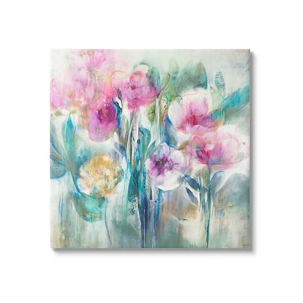 Stupell Home Decor Abstract Flowers Cascading Canvas Wall Art