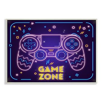 Stupell Home Decor Family Game Room Retro Framed Wall Art