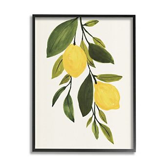 Stupell Home Decor Country Lemon Tree Framed Wall Art