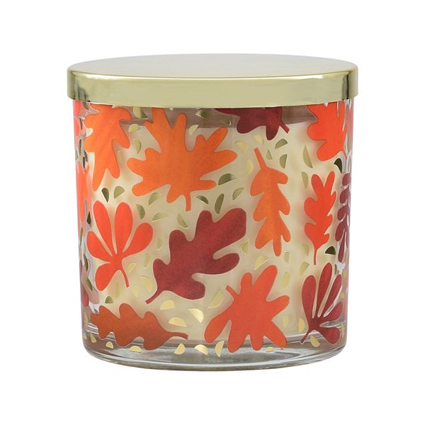 Sonoma Goods For Life® Falling Leaves 13oz. 3Wick Candle Jar