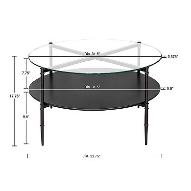 Martha Stewart Caroline Interchangeable Top Coffee Table