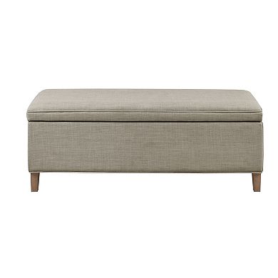 Martha Stewart Caymus Upholstered Storage Ottoman Bench