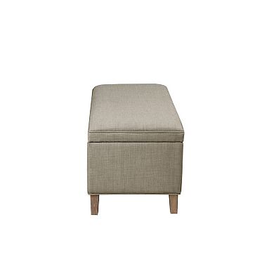 Martha Stewart Caymus Upholstered Storage Ottoman Bench