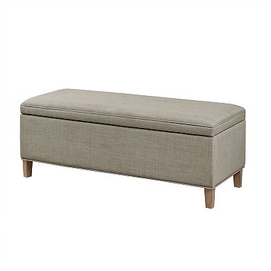 Martha Stewart Caymus Upholstered Storage Ottoman Bench