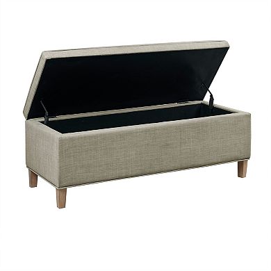 Martha Stewart Caymus Upholstered Storage Ottoman Bench