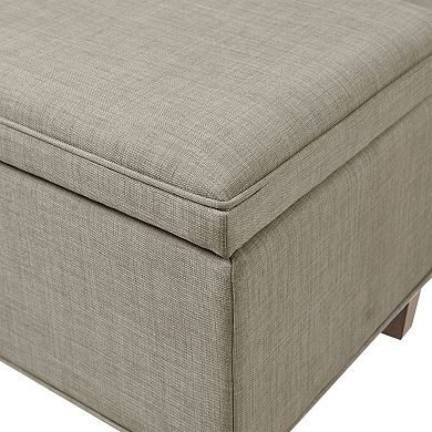 Martha Stewart Caymus Upholstered Storage Ottoman Bench