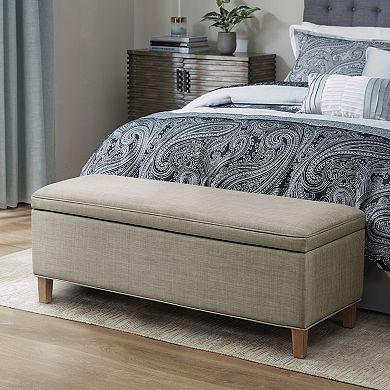 Martha Stewart Caymus Upholstered Storage Ottoman Bench