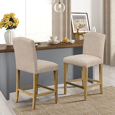 Martha Stewart Connor Upholstered Counter Stool