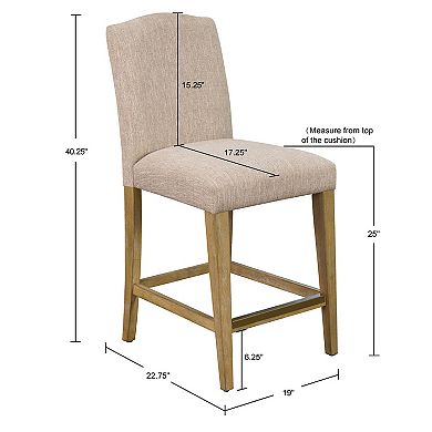 Martha Stewart Connor Upholstered Counter Stool