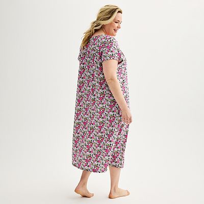 Plus Size Croft Barrow Short Sleeve Bow Nightgown