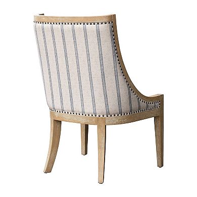 Martha Stewart Elmcrest Upholstered Dining Chair with Nailhead Trim