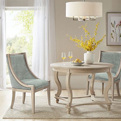 Martha Stewart Elmcrest Upholstered Dining Chair with Nailhead Trim