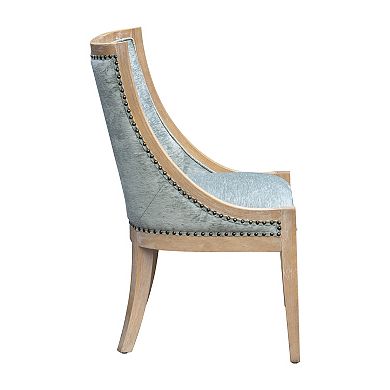 Martha Stewart Elmcrest Upholstered Dining Chair with Nailhead Trim