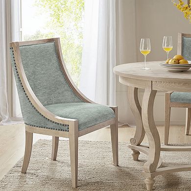 Martha Stewart Elmcrest Upholstered Dining Chair with Nailhead Trim