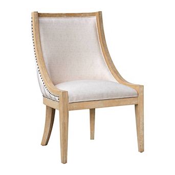 Martha Stewart Elmcrest Upholstered Dining Chair with Nailhead Trim
