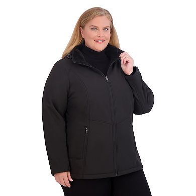 Plus Size ZeroXposur Lillian Plush-Lined Soft Shell Jacket