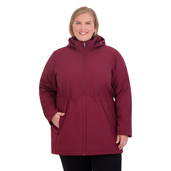 Plus Size ZeroXposur Frances Plush Lined Soft Shell Coat