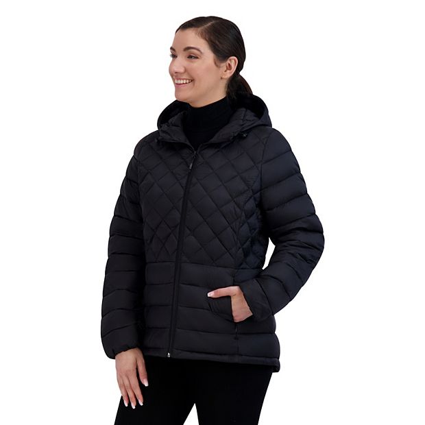 NBSLA Women's Winter Puffer Jacket Quilted Coat Hooded Outwear