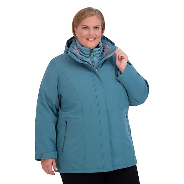 Plus Size ZeroXposur Danica Stretch Heavyweight 3-In-1 Systems Jacket