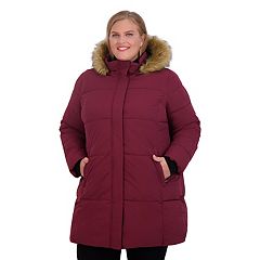 Womens Coats And Jackets Clearance Women Plus Size Winter Warm Loose Plush  Zip Hooded Jacket Coat Pink M JCO 