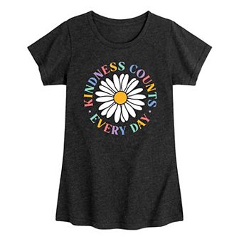 Girls 7-16 "Kindness Counts" Daisy Graphic Tee