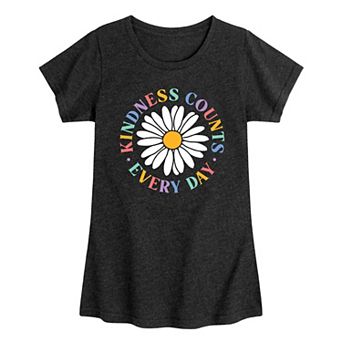 Girls 7-16 "Kindness Counts" Daisy Graphic Tee
